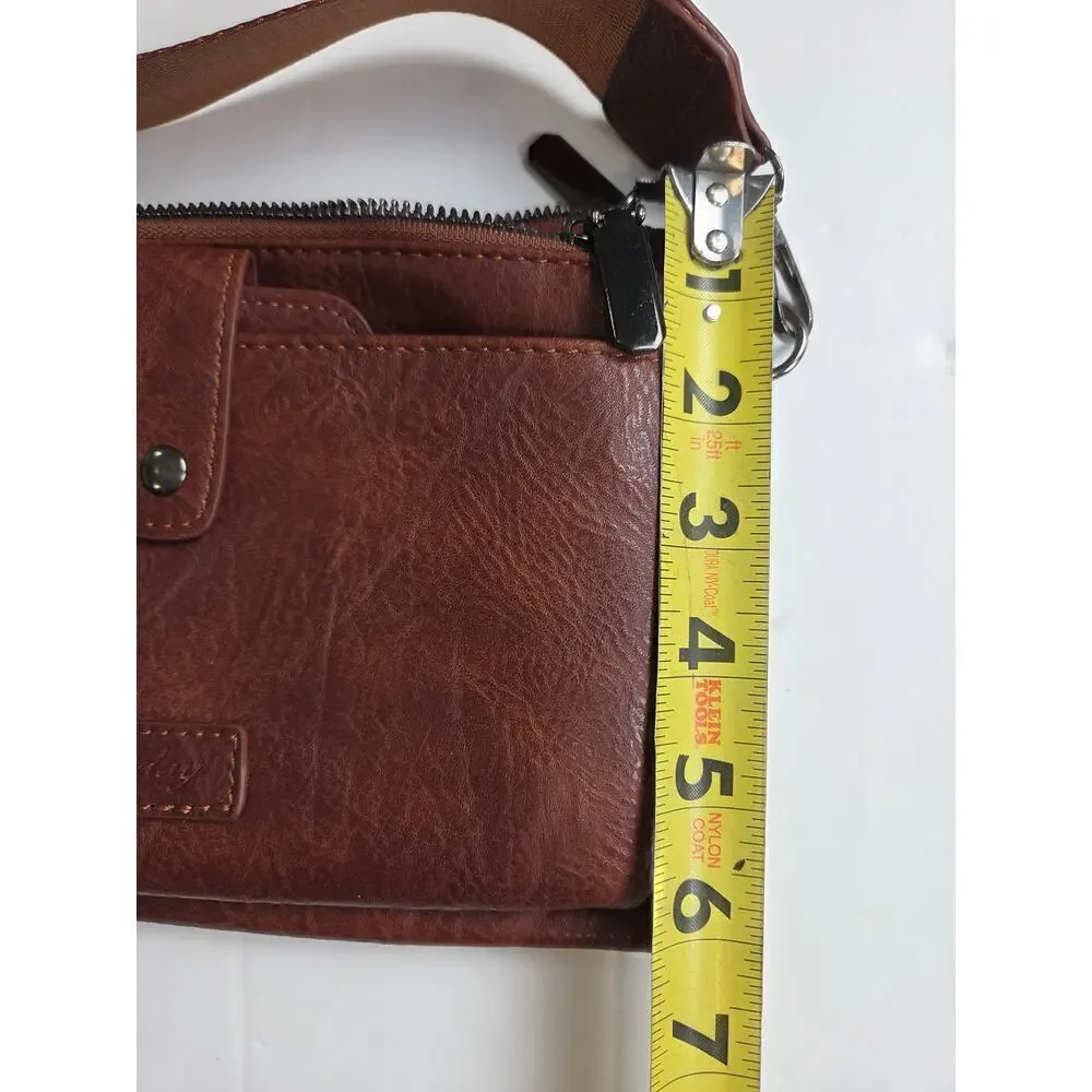 myfriday Vegan Leather Wristlet Clutch Purse Zip Around Detchable Card Holder